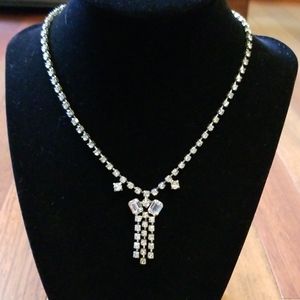 Vintage rhinestone choker